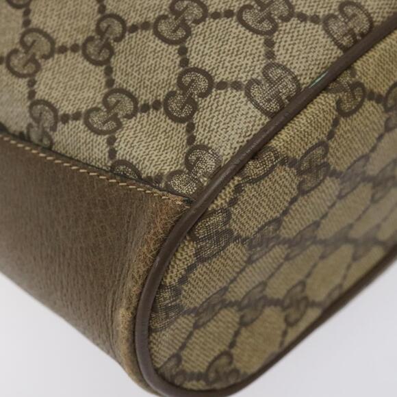 GUCCI GG Supreme Web Sherry Line Bag Pvc Beige Gold 41 02 034 - Picture 11 of 16